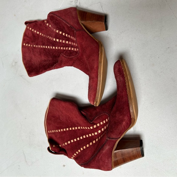 Sofsol size 7 burgundy boots - Picture 1 of 10